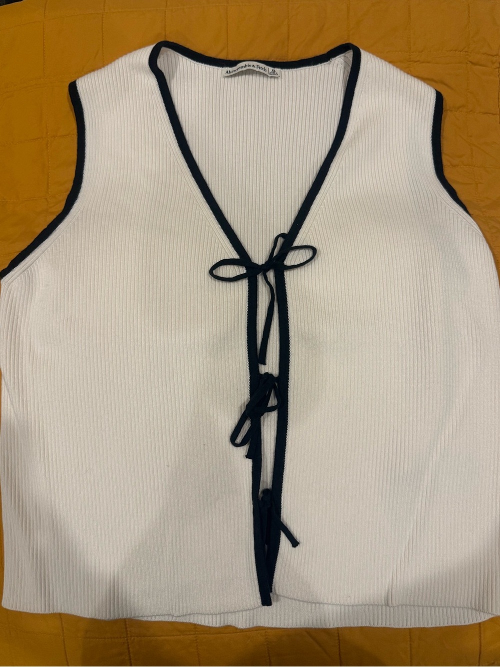 Abercrombie & Fitch Tie Front Tank Top